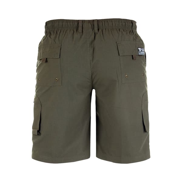 Duke Herr D555 Nick Cargo Shorts med Elastisk Midja M Khaki Khaki M