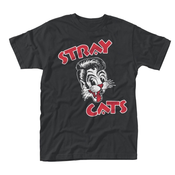 Stray Cats Unisex Adult Logo T-Shirt XXL Svart Black XXL