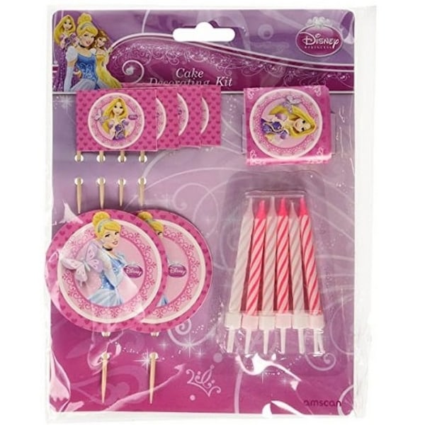 Disney Princess Tårtdekorationsset One Size Rosa/Flerfärgad Pink/Multicoloured One Size