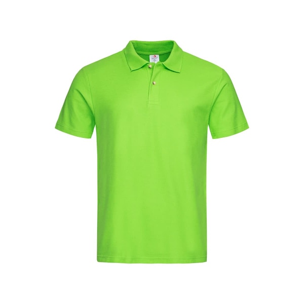 Stedman Herr Bomulls Polo 2XL Kiwi Grön Kiwi Green 2XL