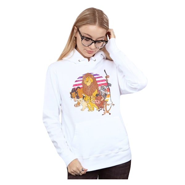 Disney Dam/Kvinnor Lejonkungen Pride Familj Hoodie XL Vit White XL