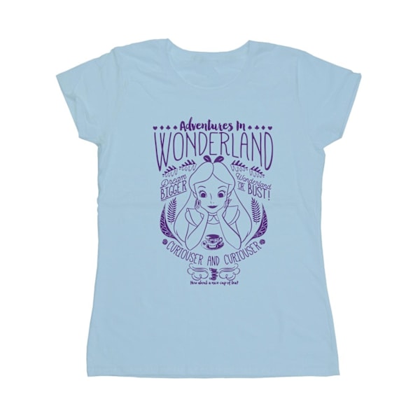 Alice i Underlandet Dam/Dam Äventyr Heather T-shirt XL Baby Blue XL