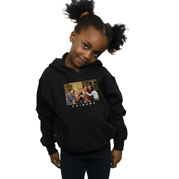 Friends Girls Group Photo Apartment Hoodie 9-11 år Svart Black 9-11 Years