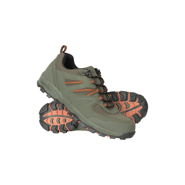 Mountain Warehouse Mcleod Outdoor Wide Walking Shoes 9 UK för män Khaki Green 9 UK