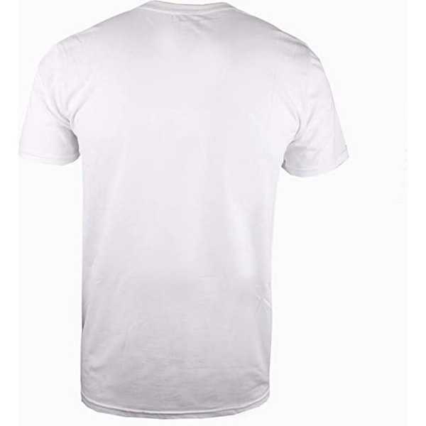 Batman T-shirt i bomull för män, XXL, vit/svart White/Black XXL