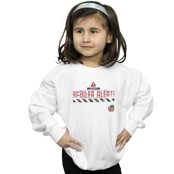 The Big Bang Theory Girls Spoiler Alert Sweatshirt 7-8 år Vit White 7-8 Years