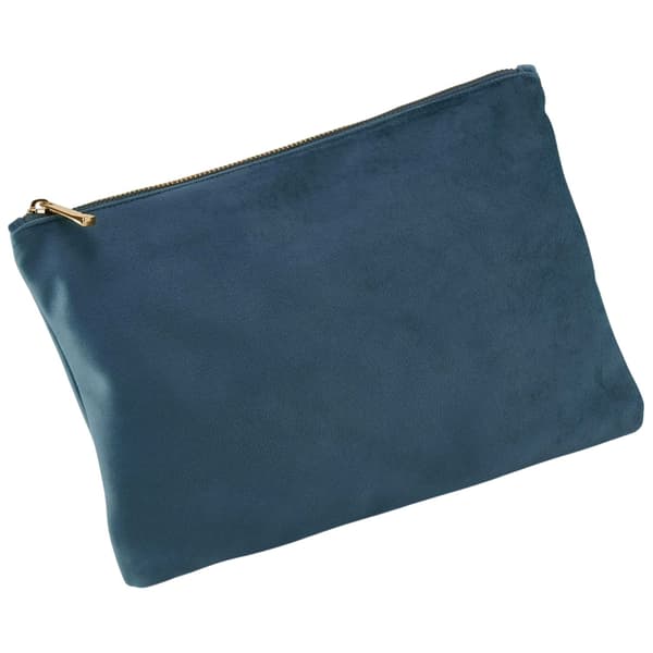 Bagbase Plain Velvet Pouch L Blå Topas Blue Topaz L