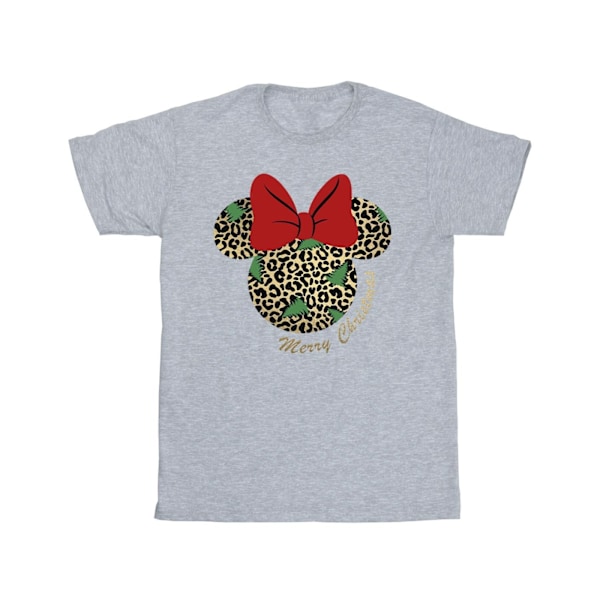 Disney herr Minnie Mouse leopard jul T-shirt XL Sports Grå Sports Grey XL