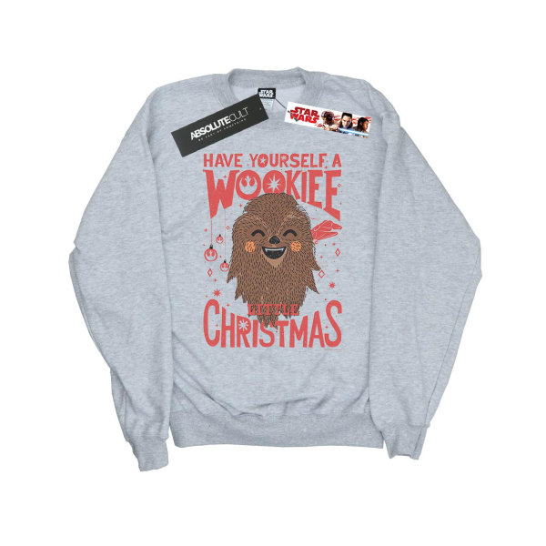 Star Wars Boys Wookiee Little Christmas Sweatshirt 5-6 Years Sp Sports Grey 5-6 Years