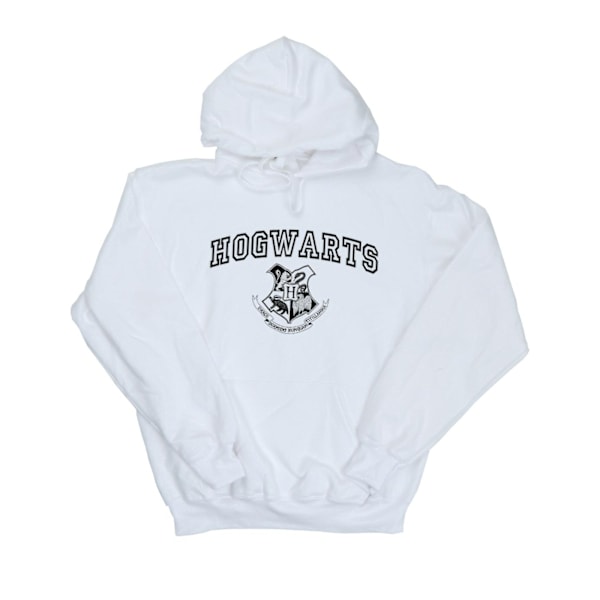 Harry Potter Pojkar Hogwarts Crest Hoodie 9-11 År Vit White 9-11 Years