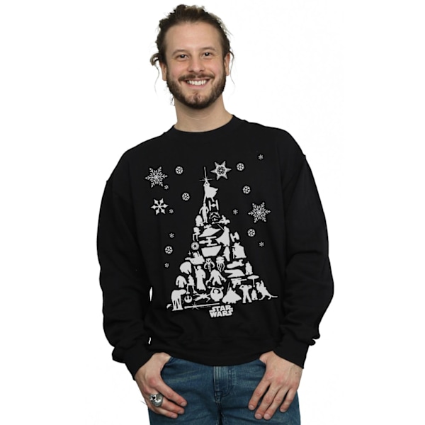 Star Wars Julgranströja för Män 4XL Svart Black 4XL