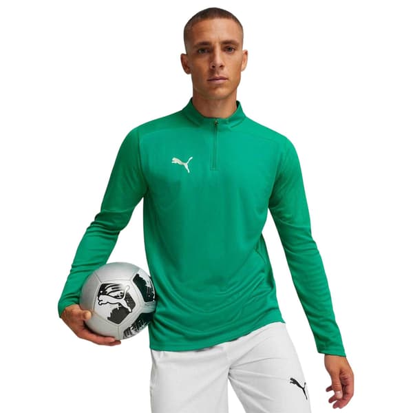 Puma Herr TeamFinal 24 Träningströja med kvartsdragkedja M Grön Green M