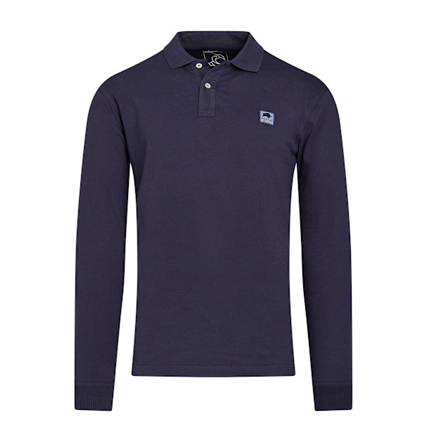 Raging Bull Herrarnas Jersey Klassisk Långärmad Poloshirt XXL Marinblå Navy XXL
