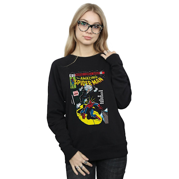 Marvel Womens/Ladies Spider-Man Black Cat Cover Sweatshirt S Bl Black S