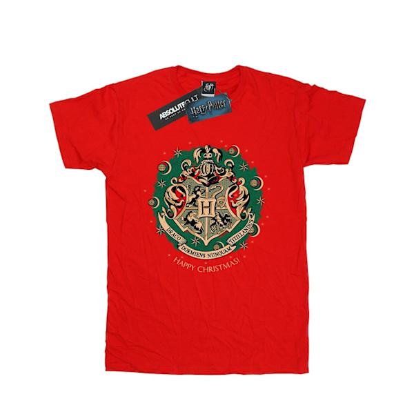 Harry Potter Dam/Kvinnor Julkrans Bomull Boyfriend T- Red L