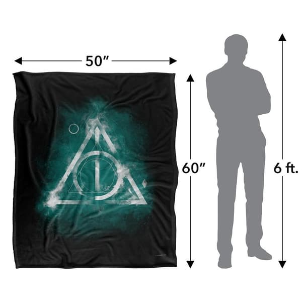 Harry Potter Deathly Hallows Akvarell Filt One Size Multi Multicoloured One Size