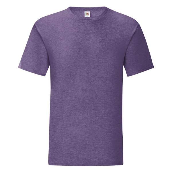 Fruit Of The Loom Iconic T-shirt för män (5-pack) 3XL Heather P Heather Purple 3XL