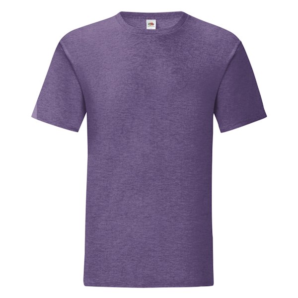 Fruit Of The Loom Iconic T-shirt för män (5-pack) XL Heather Pu Heather Purple XL