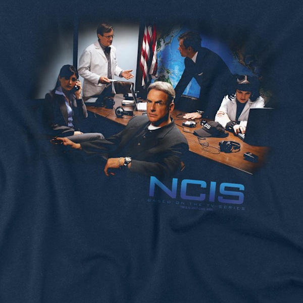 NCIS Herr Original Cast T-Shirt XL Marinblå Navy XL