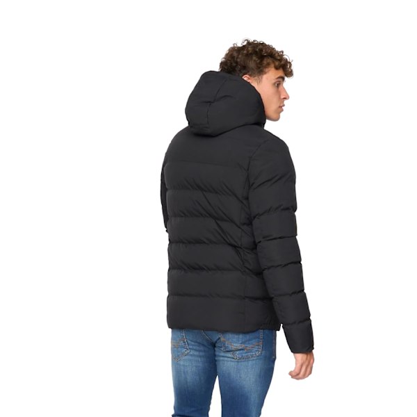 Crosshatch Kampleys Herr Vadderad Jacka med Prägling XXL Svart Black XXL