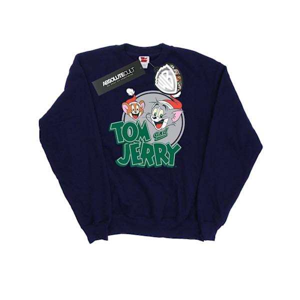 Tom And Jerry Dam/Damer Julhälsningar Sweatshirt M Marinblå Navy Blue M