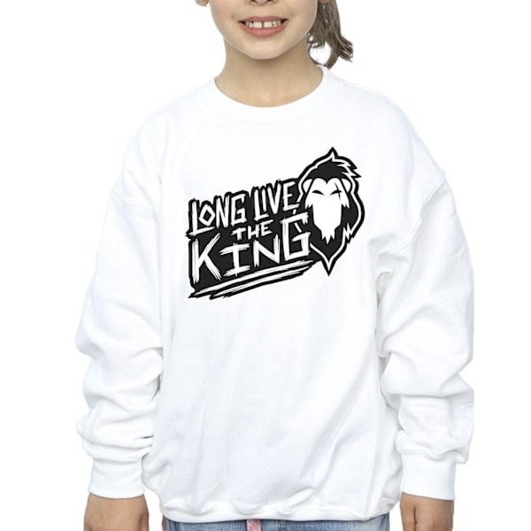 Disney Girls The Lion King The King Sweatshirt 9-11 år Vit White 9-11 Years