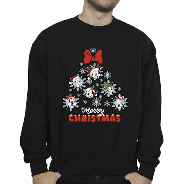 Disney Herr Mickey Mouse Och Vänner Julgran Sweatshirt Black XL
