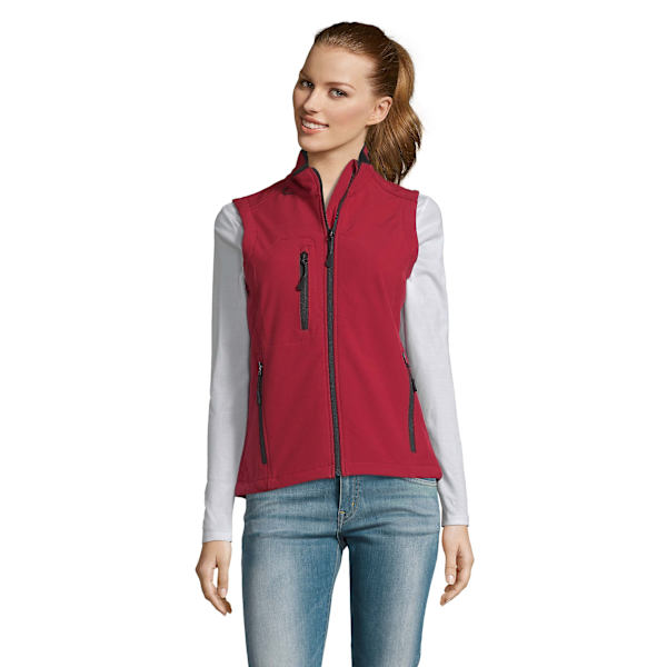 SOLS Dam/Kvinnor Rallye Soft Shell Bodywarmer Jacka M Röd Red M