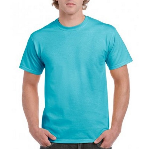 Gildan Mens Hammer Heavyweight T-Shirt 4XL Lagoon Blue Lagoon Blue 4XL