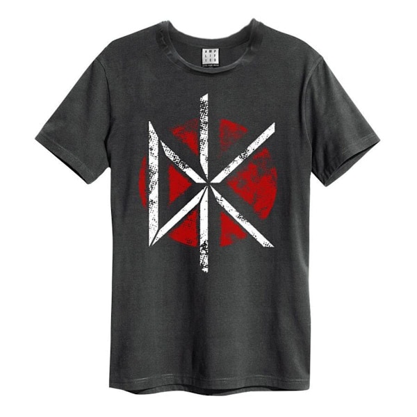 Amplified Unisex Vuxen Dead Kennedys Logotyp T-shirt L Kol Charcoal L