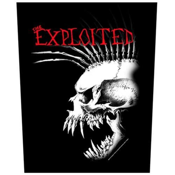 The Exploited Bastard Skull Patch One Size Black Black One Size