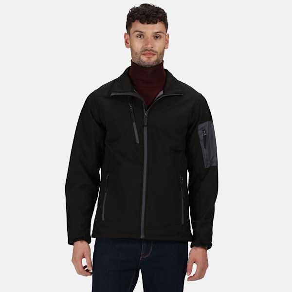 Regatta Professional Herr 3-lagers Membran Soft Shell Jacka XX Black/Seal Grey XXXL
