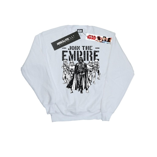 Star Wars Girls Support The Troops Sweatshirt 5-6 år Vit White 5-6 Years