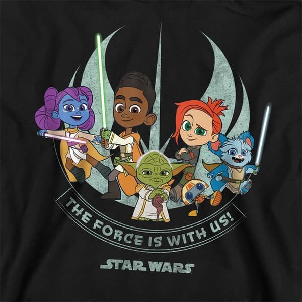Star Wars: Young Jedi Adventures Barn/Barn Force Is With U Black 7-8 Years