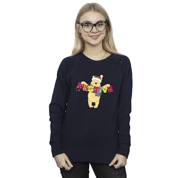 Disney Dam/Kvinnor Winnie The Pooh Festlig Sweatshirt 4XL Marinblå Navy Blue 4XL