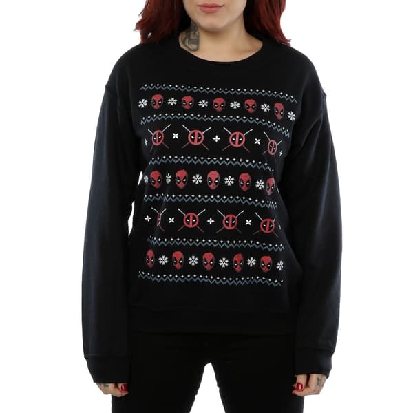 Marvel Dam/Dam Deadpool Jultröja L Svart Black L