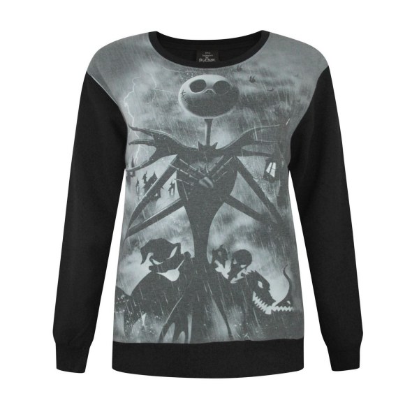 Nightmare Before Christmas Dam/Dam Sublimation Sweater 2X Black 2XL