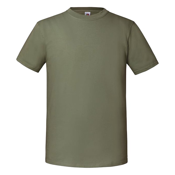 Fruit Of The Loom Mens Iconic 195 Ringspun Premium T-shirt S UK Classic Olive S UK