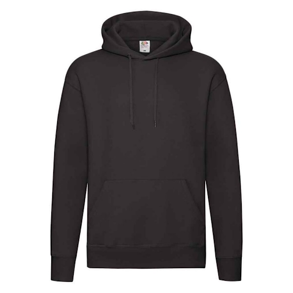 Fruit of the Loom Premium Hoodie för män 4XL Svart Black 4XL