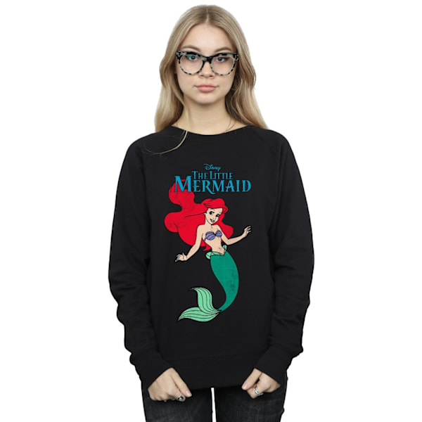 Disney Dam/Kvinnor Den Lilla Sjöjungfrun Line Ariel Sweatshirt M Black M