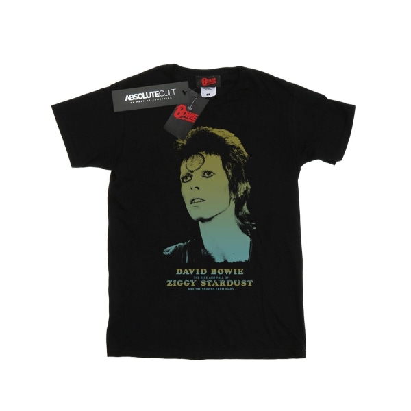 David Bowie Girls Ziggy Gradient bomull T-shirt 7-8 år svart Black 7-8 Years