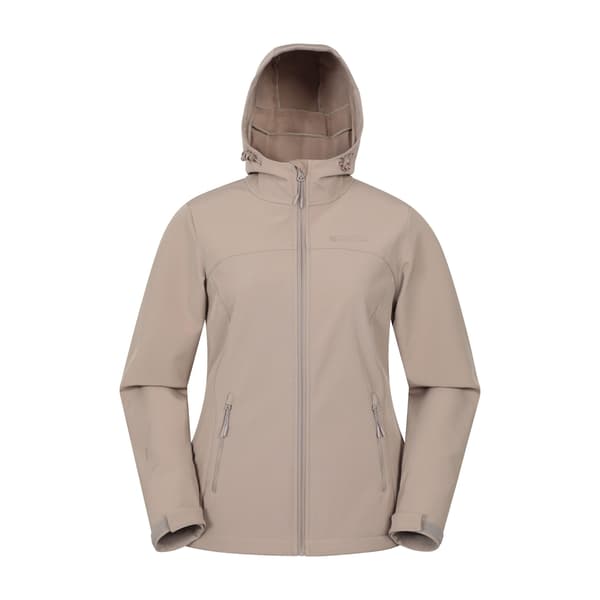 Mountain Warehouse Dam/Dam Exodus Vattentålig Soft Shell Dark Beige 16 UK