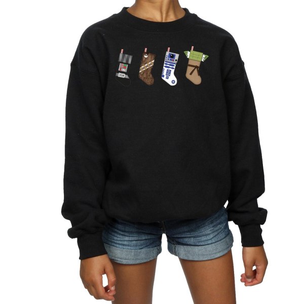 Star Wars Girls Julstrumpor Sweatshirt 9-11 år Svart Black 9-11 Years