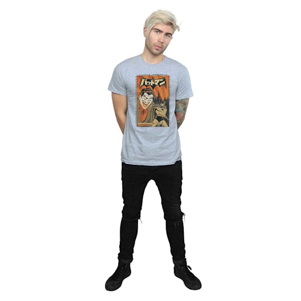 DC Comics Herr The Joker Cover T-shirt XXL Sports Grey Sports Grey XXL