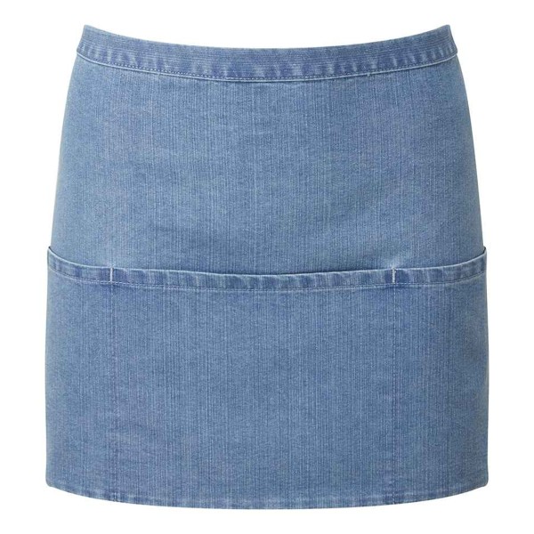 Premier Damer/Damfärger 3-ficksförkläde/arbetskläder One Siz Blue Denim One Size