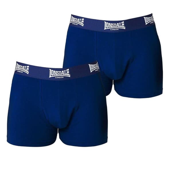Lonsdale Boxershorts för herrar (2-pack) M Marinblå Navy M