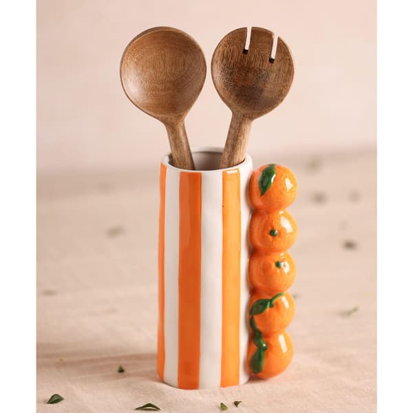 Hestia Orange Randig Vas One Size Orange Orange One Size