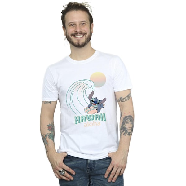 Disney Herr Lilo And Stitch Hawaii T-Shirt 4XL Vit White 4XL