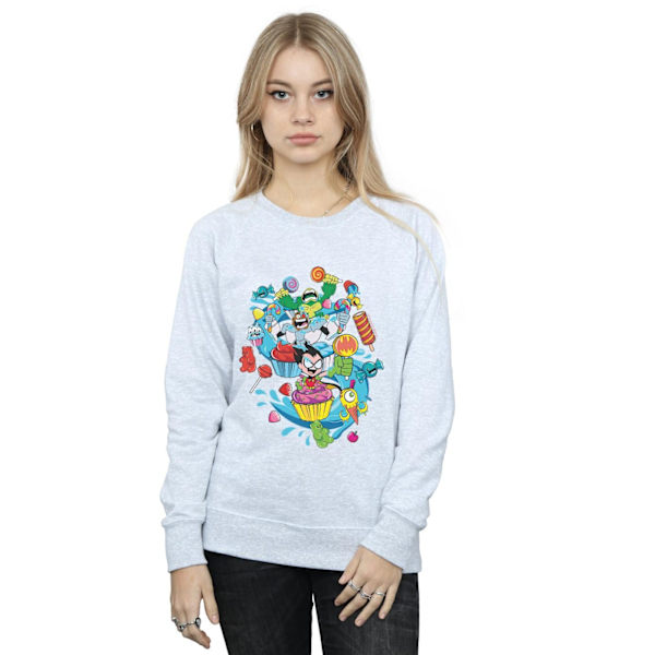 DC Comics Dam/Dam Teen Titans Go Candy Mania Sweatshirt X Sports Grey XXL