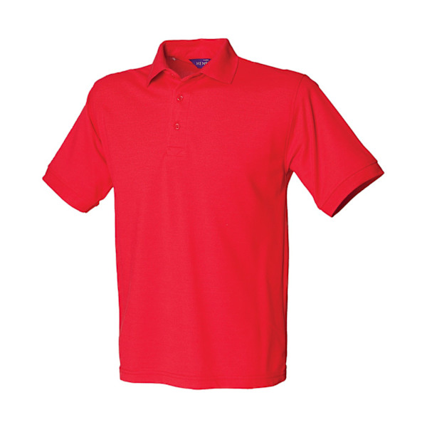 Henbury Herr Polycotton Tung Polotröja 3XL Röd Red 3XL